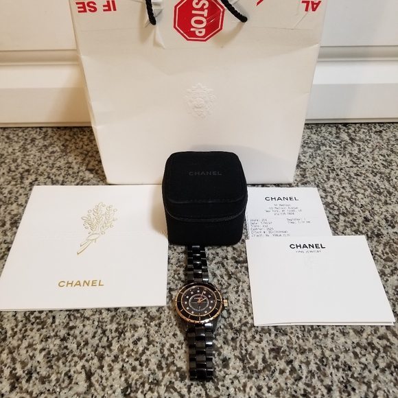 J'-12 38mm 18kYG  Ceramic &Diamonds Watch - Picture 3 of 16